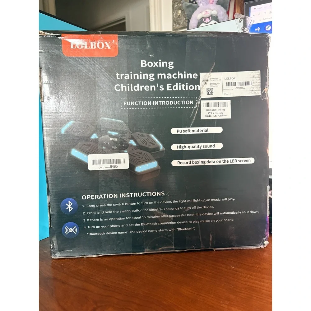 LOLBOX 2025 Music Boxing Machine with Boxing Gloves for Adults And Kids